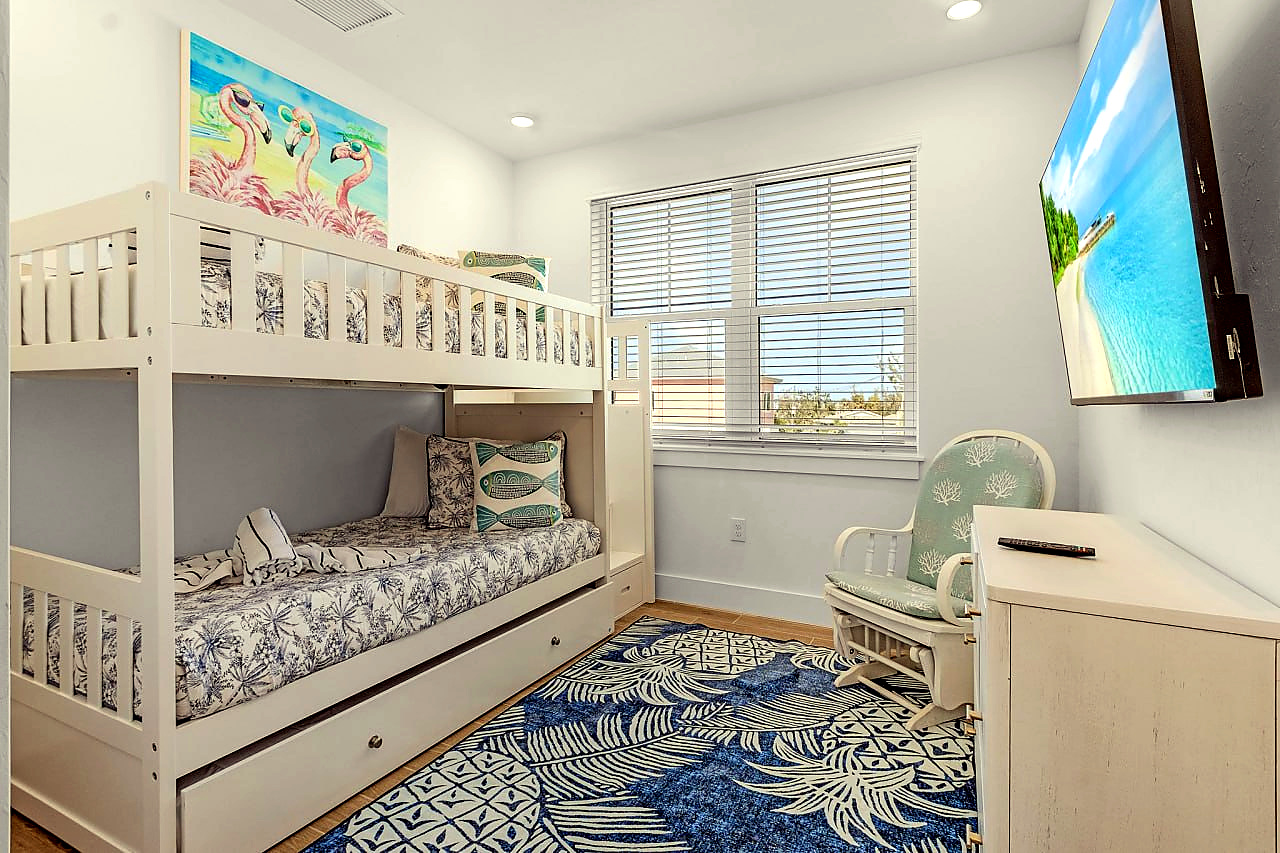 Do We Beach House interior living kitchen and gathering space photo